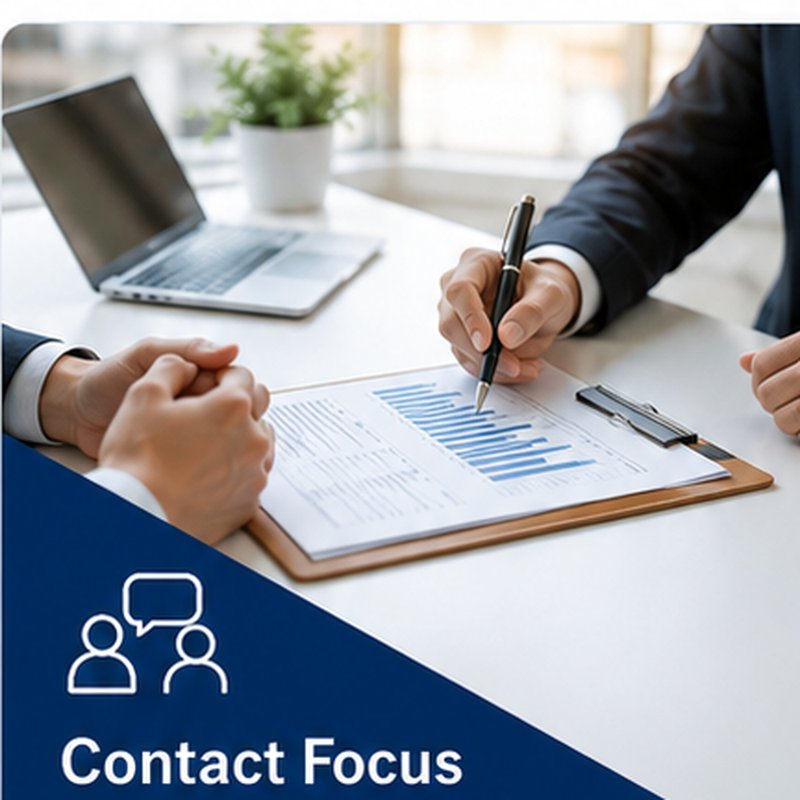 B案 相談・信頼感重視サンプルのイメージ（Contact Focus）